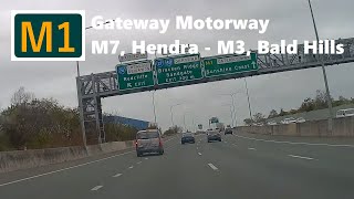 【Brisbane Drive】M route 1 Gateway Motorway from Hendra M7 to M3 [upl. by Kung]