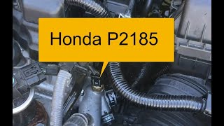 HONDA P2185 Engine Coolant Temperature Sensor 2 Circuit High Voltage [upl. by Hajed]