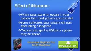 How to fix windows error Lsassexe [upl. by Pasahow]