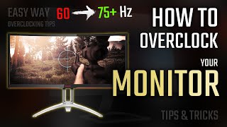 How to Overclock your MONITOR 2020 Tutorial  Easy Guide with Tips and Tricks [upl. by Agatha]