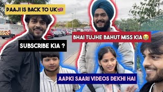 Socha nhi tha Paaji ke india se vapas aane par aesa hoga Subscriber mil gye😍Coventry University [upl. by Yremrej]