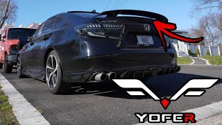 Yofer downforce spoiler install [upl. by Ettennaj]