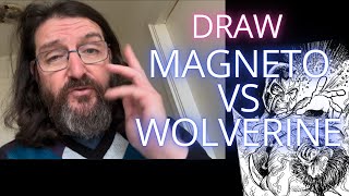 Draw Magneto vs Wolverine  The extraction of the Adamantium skeleton [upl. by Asserat]