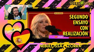 SEGUNDO ENSAYO España con realización Eurovisión 2024  Nebulossa ZORRA [upl. by Eniamerej]