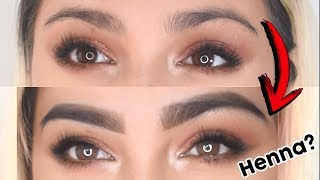 DIY CEJAS CON HENNA EN CASA MUY FÁCIL  DISEÑO DE CEJAS PROFESIONAL [upl. by Ecaroh]