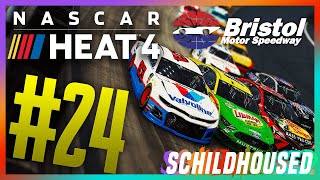 THE BRISTOL BRAWL  NASCAR Heat 4 Championship Mode  Race 24  Bristol Night Race [upl. by Atekihs]