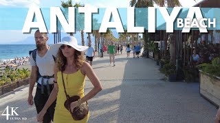 【4K】Antalya 2023 Konyaaltı Beach Walk [upl. by Dalston]