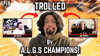 I Got TROLLED By ALGS Champions MANDE amp TAISHEEN In Apex Legends All Perspectives [upl. by Thacher]