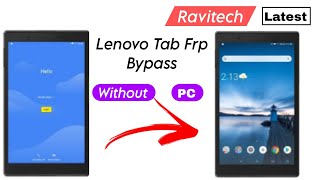 All Lenovo tab frp bypass 2023  Lenovo tablet Google account bypass 2024 Android 12 13  Ravitech [upl. by Enajyram]