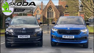 2022 ŠKODA KAROQ vs Skoda KODIAQ SUV Compare [upl. by Aitekram769]