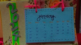 DIY Calendar 📅 calendar diy craft papercraft ‎SaherNidaCraft [upl. by Akihsal264]