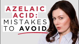 How To Use Azelaic Acid 4 Mistakes To Avoid For Best Results  Dr Sam Bunting [upl. by Sefton472]