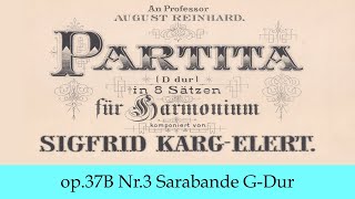 Sigfrid KargElert Partita op37B für Kunstharmonium  Nr3 Sarabande [upl. by Laud]