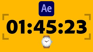 After Effects CountdownCountup Timer Tutorial ⏱ Hours Minutes and Seconds [upl. by Aurlie]