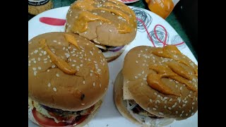 veg burger allu mater cheese burger easy homemade burger within 15 mint  for kids with Love [upl. by Berardo613]