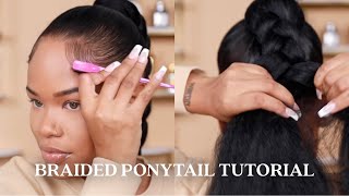 Updated Braided Ponytail Tutorial  Arnellarmon [upl. by Lleda405]