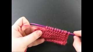 Tunisian Crochet  Purl Stitch  The Crochet Side [upl. by Keon406]