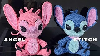 Jucarie crosetata Stitch si Angel Partea I [upl. by Ober]