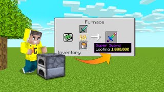 Minecraft But Smelting Enchants Level 1000000 [upl. by Janis]