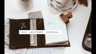 DIY Faux Leather Journal [upl. by Letta707]