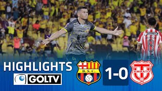 Barcelona SC 1  0 Técnico Universitario  GOLES  Liga Pro Ecuador [upl. by Anelra]