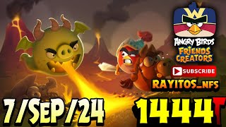 Angry Birds Friends All Levels Tournament 1444 Highscore POWERUP walkthrough [upl. by Nnyroc]