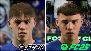 FC 24 VS FC 25 Player Faces Chelsea [upl. by Kirshbaum]