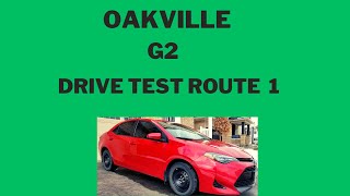 Oakville G2 Drive Test Route 1 Mock Test [upl. by Eberta]