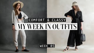 OOTW Outfits I Wore Last Week – Comfort amp Classy  Week 05 [upl. by Isyed]