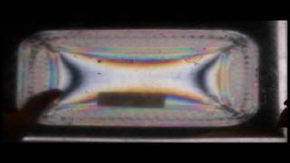 View Stress in Transparent Materials  Recycled LCD Polarizers [upl. by Ahsar850]