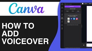 How To Add Voiceover In Canva Quick amp Easy [upl. by Atekehs]