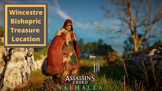 Assassins Creed Valhalla Wincestre Bishopric Hoard Map Treasure Location [upl. by Snashall]