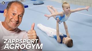 DIT VOELT ALS VLIEGEN✈️  De ZappsportKantine Acrogym  Zappsport [upl. by Bevvy]