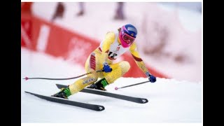 Kerrin LeeGartner Olympic downhill gold Albertville 1992 [upl. by Euqinna]