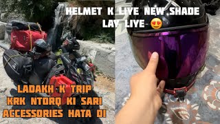 Ladakh k Trip krk Ntorq ki Sari Accessories hata di 🥹 daliyvlog travel explore lehladakh spiti [upl. by Schlenger]