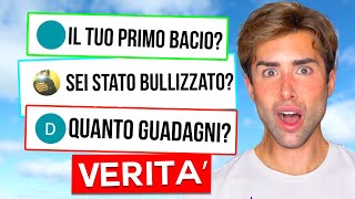 IL MIO PRIMO BACIO RISPONDO ALLE DOMANDE Più SCOMODE DI SEMPRE  GIANMARCO ZAGATO [upl. by Smoot]