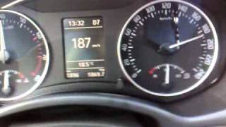 Испытание скоростью Skoda Octavia A5 2011 года после обкатки [upl. by Nylac]