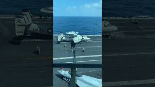 E2 Hawkeye Catapults off USS Dwight D Eisenhower CVN69 Credit chowdahhill IG  E2HawkEye [upl. by Lissi]