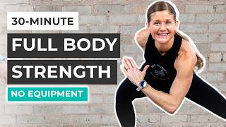 30Minute Full Body Bodyweight Workout No Equipment Strength [upl. by Smitty]