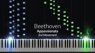 Beethoven  Appassionata 3rd Movement Op 57 No 23 Piano Tutorial [upl. by Brody]