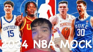 🔥Reacting To Bleacher Reports 2024 NBA Mock Draft🔥 [upl. by Grigson18]