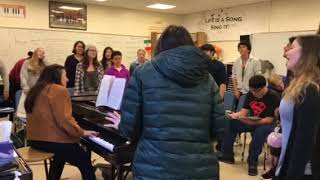 Mamaroneck High School Students Preparing for Dec 8 Concert in NYC at Met Life Grand Central [upl. by Leahcimal]