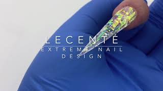 Extreme Glitter amp Shimmer Film Nail Design  Lecenté [upl. by Nonnelg]