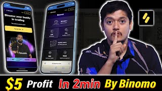 5 In 2min Crypto 🔥 Binomo Trading Platform App In 2024 Best FampO Trading 2024 🤑 [upl. by Weig462]