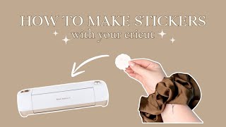 HOW TO make stickers with your CRICUT  DIY sticker tutorial [upl. by Terle365]