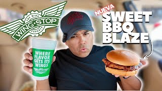 Nueva Salsa Sweet BBQ Blaze de Wingstop 🍗🔥  ¡Delicia Ahumada [upl. by Calv]