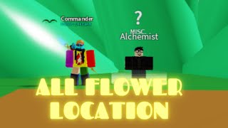 ALL FLOWERS LOCATION  HOW TO DO FLOWER QUEST  Blox Fruit [upl. by Otilesoj218]