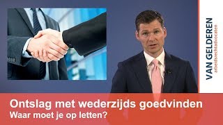 Ontslag met wederzijds goedvinden [upl. by Aerised]