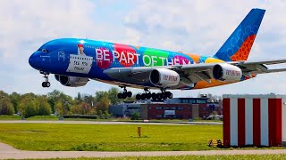 4K  10 MINUTES of NONSTOP LANDINGS at Amsterdam Schiphol Airport  PLANESPOTTING Schiphol [upl. by Geibel]