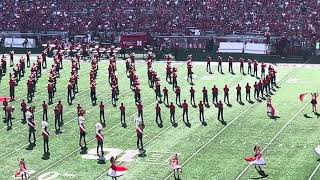 The Cornhusker Marching Band Olympics Halftime 83124 CMB GBR [upl. by Odlauso938]